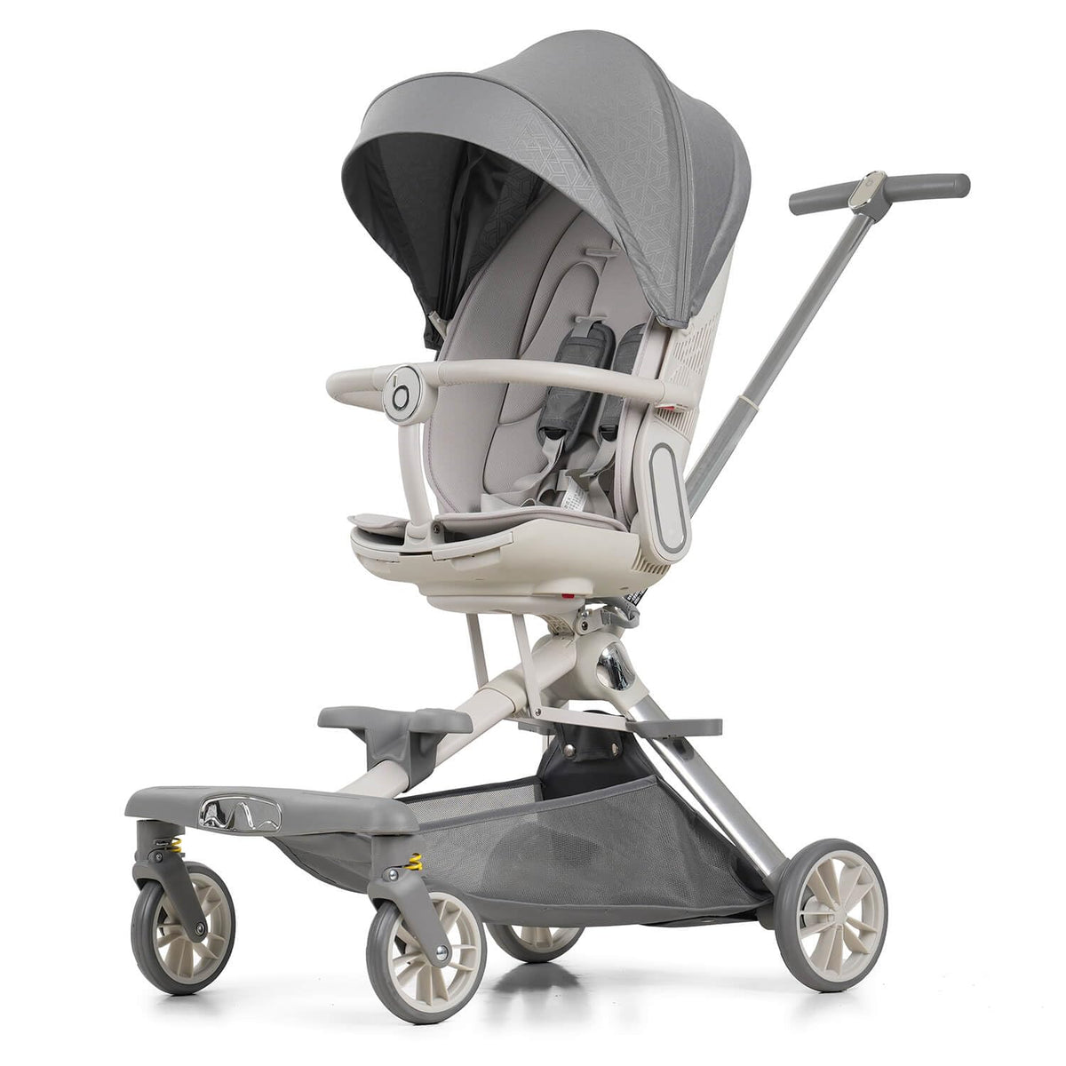 Lightweight Folding Stroller Wagon for Baby & Toddler Travel, 360° Reversible Seat, Adjustable Canopy with Storage Basket, Airplane-Friendly Compact Umbrella Stroller