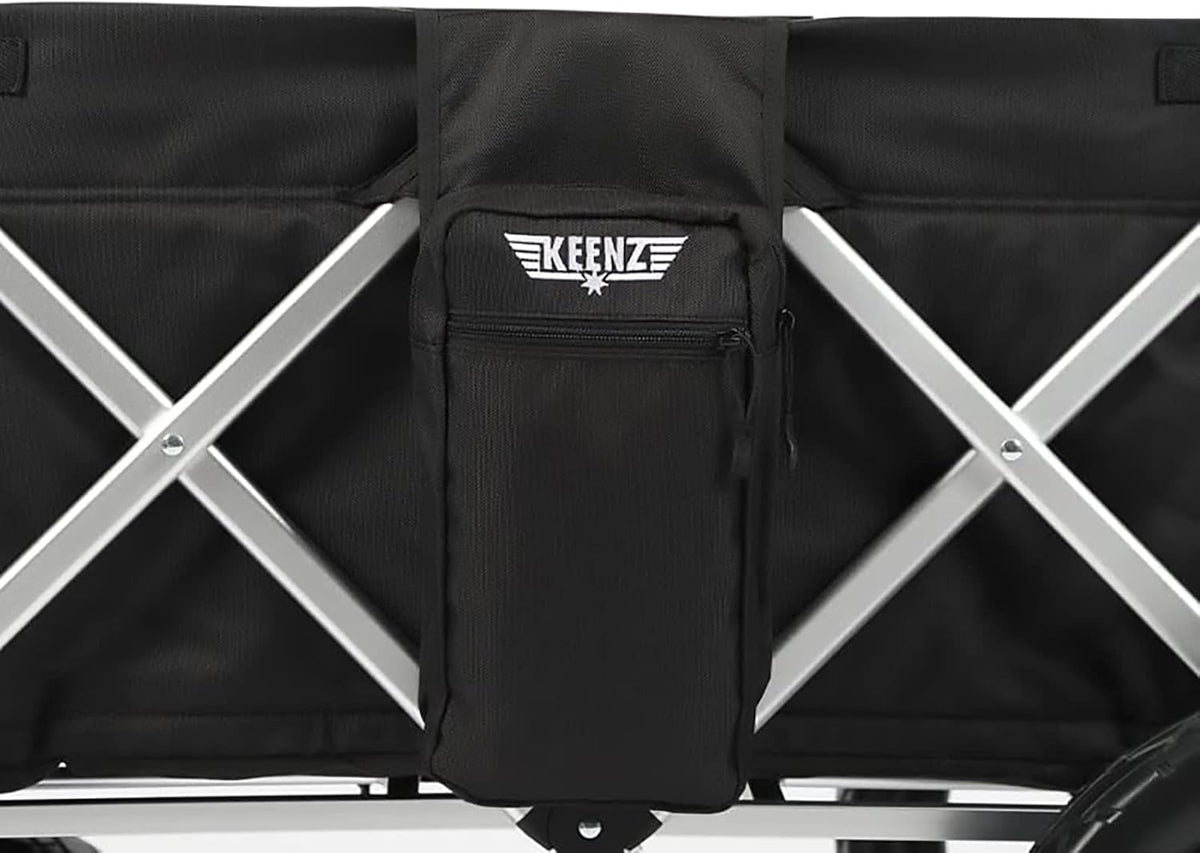 Keenz 7S 2.0 Stroller Wagon - Foldable, Double Stroller for Infant and Toddler, Safe Kids Wagon with Sun Protection and 5-Point Harness, Ideal for Trips, Beach, Park - Fully Loaded with Accessories