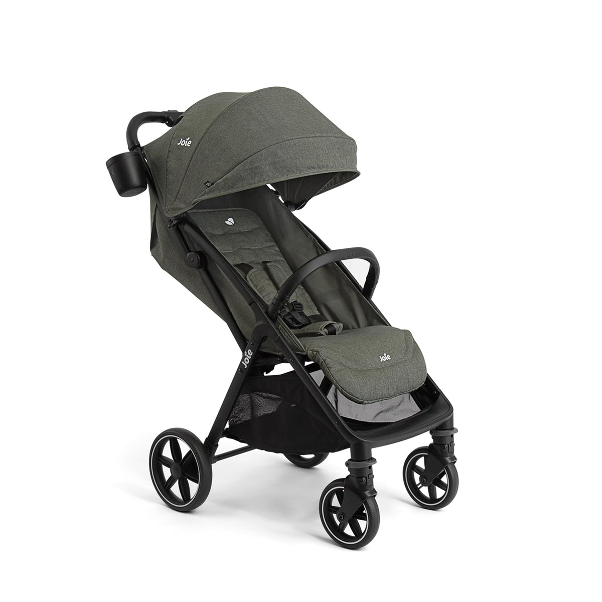 Joie Nutmeg Compact Stroller – Lightweight and Compact Stroller with One-Hand Fold (Shale)