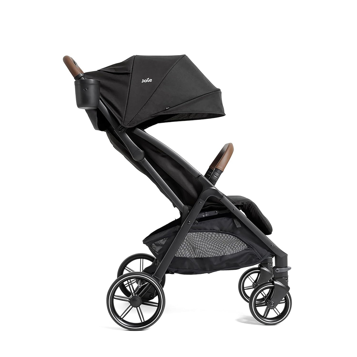 Joie Nutmeg Compact Stroller – Lightweight and Compact Stroller with One-Hand Fold (Shale)