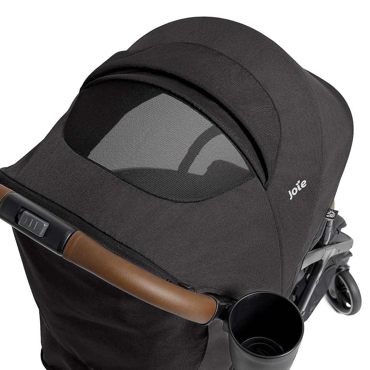 Joie Nutmeg Compact Stroller – Lightweight and Compact Stroller with One-Hand Fold (Shale)