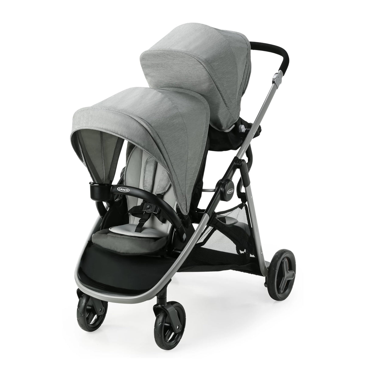 Graco Ready2Grow 2.0 Double Stroller Features Bench Seat and Standing Platform Options, Rafa